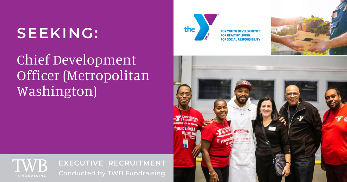 Seeking: Chief Development Officer for the YMCA of Metropolitan Washington